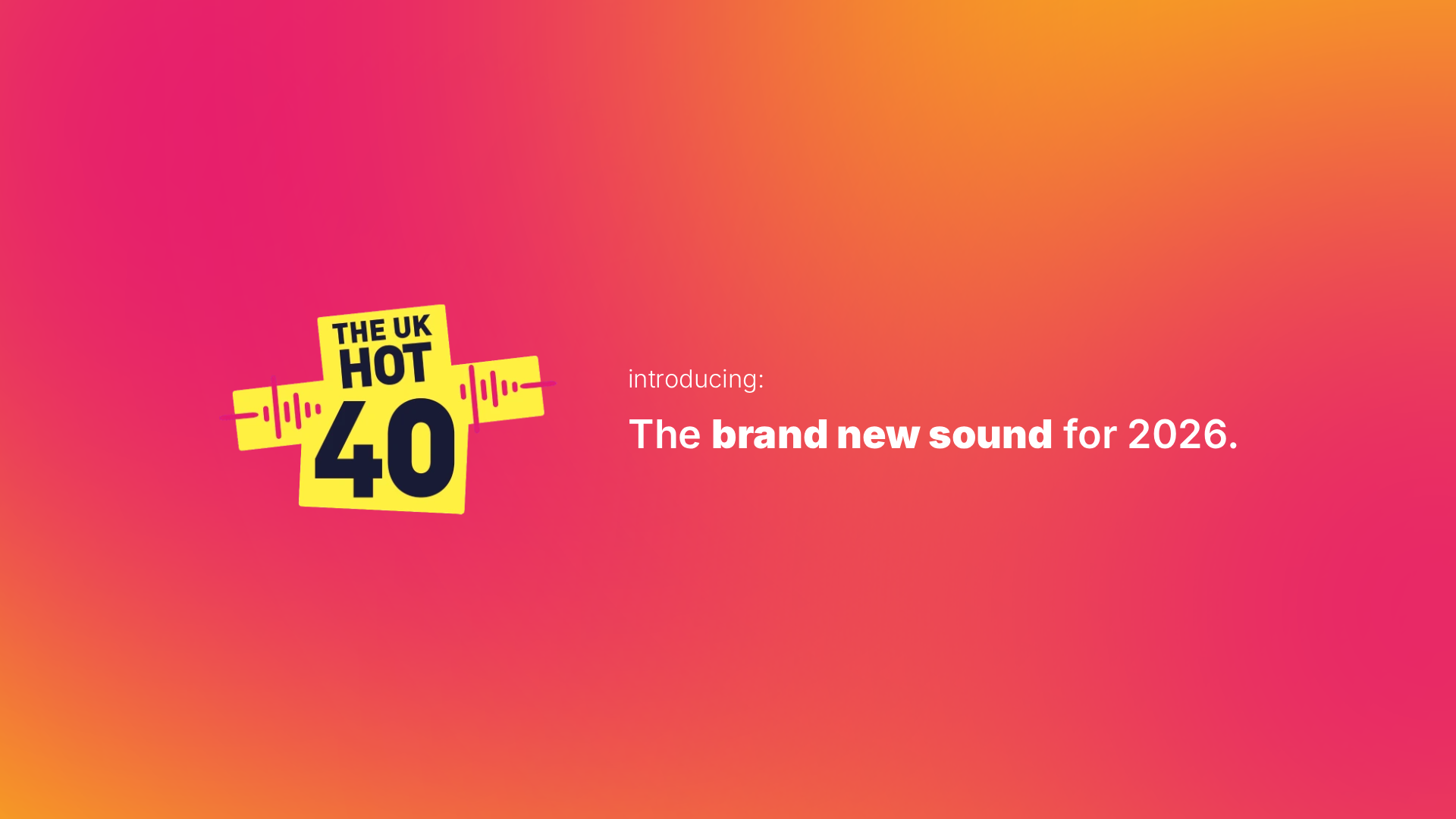 The UK Hot 40 reveals new jingle package