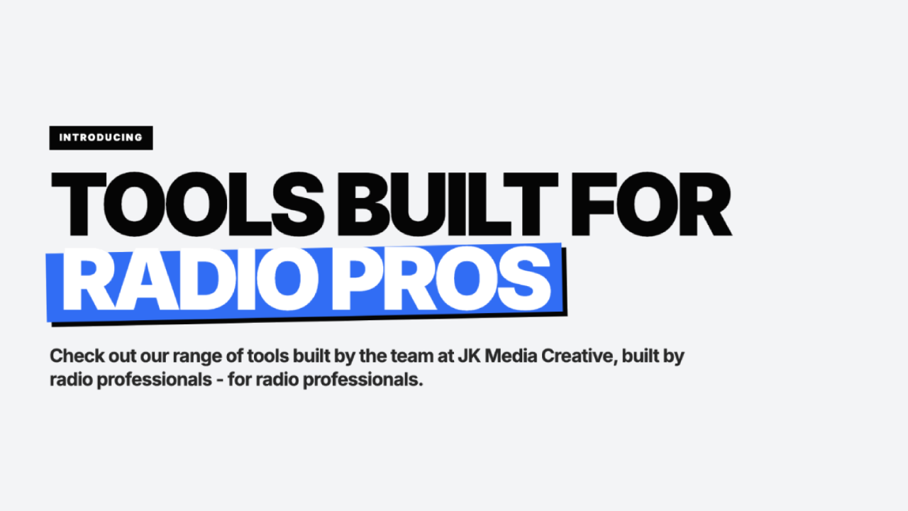 Introducing: Our New Tools Suite
