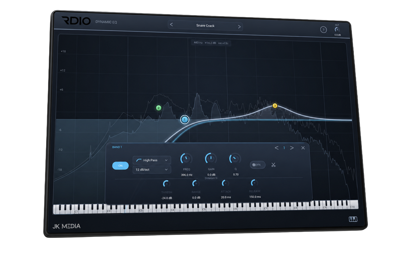 RDIO EQ dynamic equaliser plugin